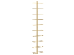 Garrafeira VIDAXL Ouro Metal ( 24x9x120 cm)