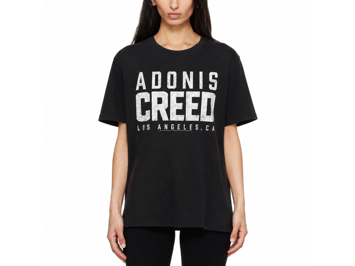 Rockinstone Rocky Movie Adonis Creed Black Adult T-shirt Size:s