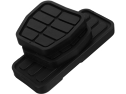 Capa Plástica Preta Para Pedais De Acelerador, Freio E Embreagem.