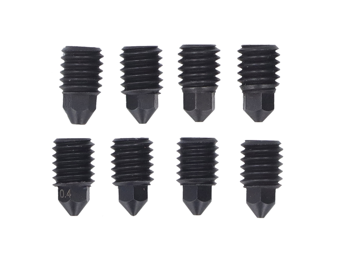 Peças Bicos De Aço Temperado Para Extruder Hotend Impressora 3d Bambu Lab 0.2 0.4 0.6 0.8mm