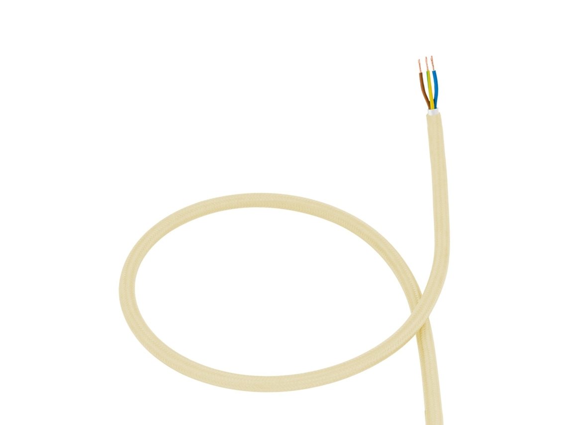Cabo Têxtil Eléctrico Amarelo