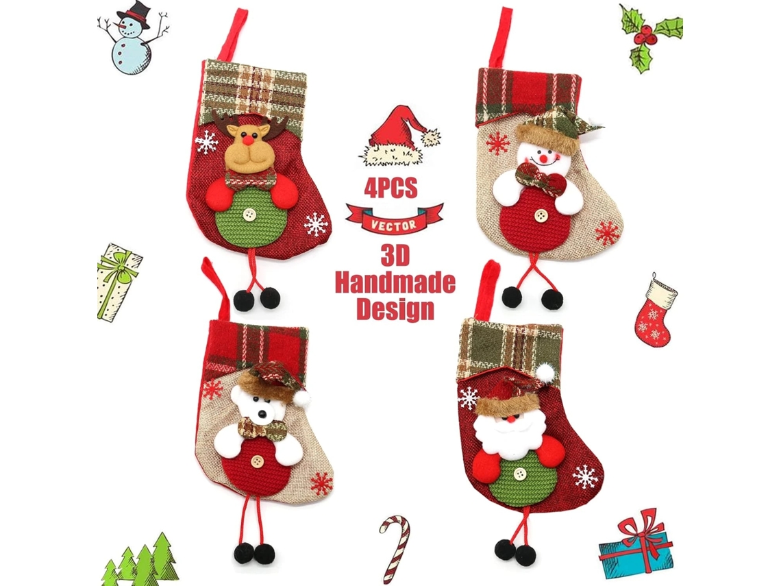 Conjunto De Meias De Natal