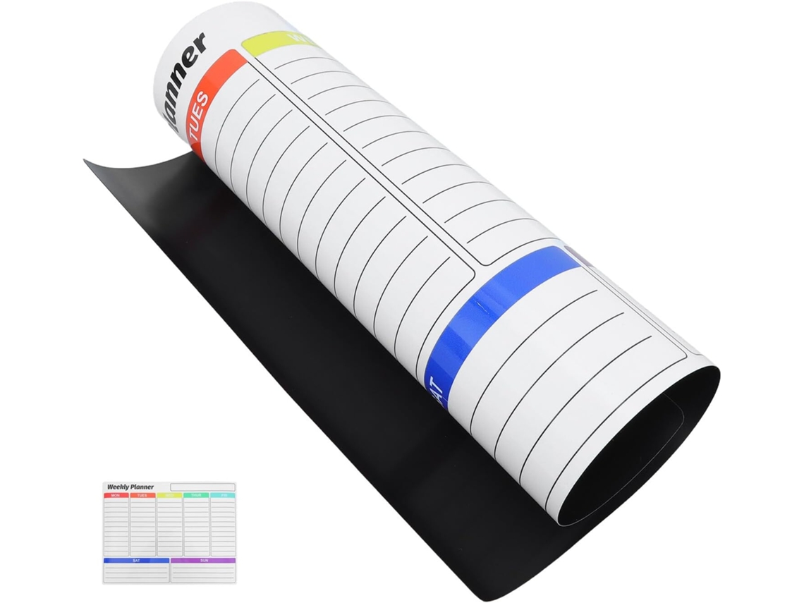 Calendário de Parede Apagável a Seco Alipis em Pvc, 305 X 405 Cm, Planejador Semanal Removível, Base Reposicio