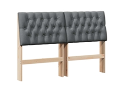 Cabeceira Estofada Cinza Escuro 140 Cm MAISON EXCLUSIVE