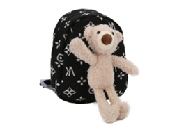 Mali mochila Escolar Infantil com Boneco de Pelúcia Desenho Animado Lona Leve Ajustável