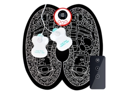 Lurelia Tapete Massageador Ems Para Pés, 8 Modos, 19 Intensidades Níveis, Usb, Controlo Remoto, Relaxamento Muscular, Uso Diário