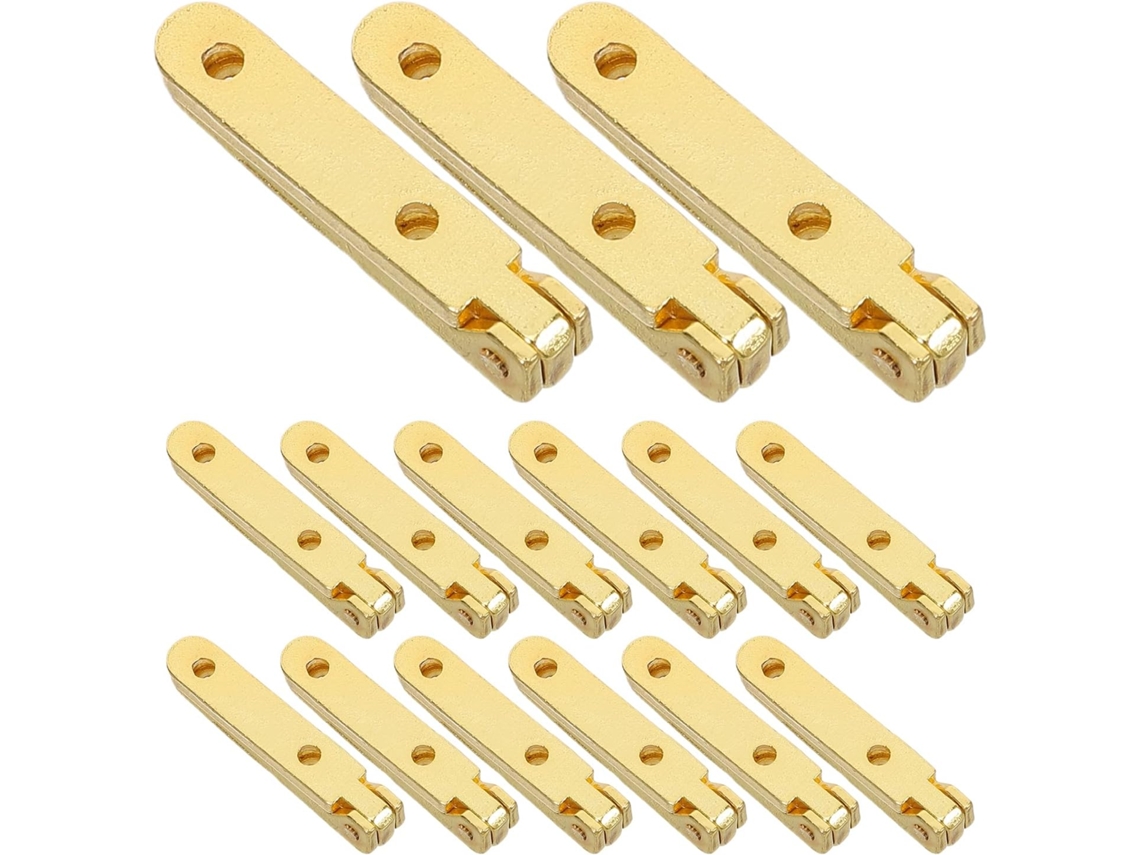 Kallory 20 Peças Dobradiças Cilíndricas Pequenas Douradas Para Caixas De Joias, Dobradiças Invisíveis Para Portas De