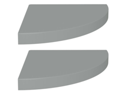 Corner Shelf, Corner Shelves Vidaxl Cinzeto Mdf (35 X 35 X 3.8 Cm)