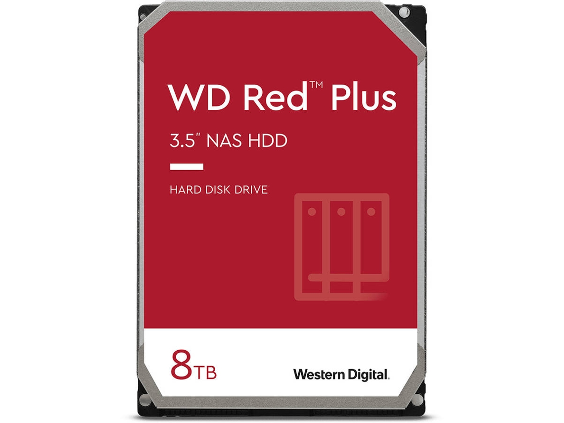 Disco Interno HDD WESTERN DIGITAL WD Red (8000 GB - SATA III - 210 MB/s)