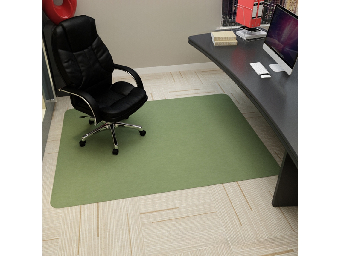 Tapete Protetor Para Cadeiras, Tapete Antiderrapante (verde Claro - 90x120cm) Cuich