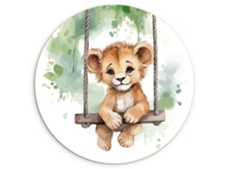 O Quadro Leão - Animal - Crianças - Selva 60x60 Cm