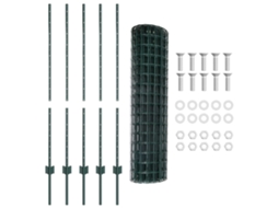Conjunto 1 Barreira Externa Vidaxl Verde Aço (10 X 1,2 M)