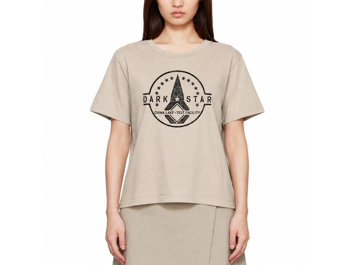 Rockinstone Top Gun Dark Star Test Facility Sand T-shirt Size:xxxl