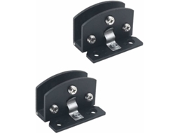 Dobradiça Semicircular Preta De 5 A 7 Mm Sem Furo Para Porta De Armário De Vinho, Para Móveis, E Janelas