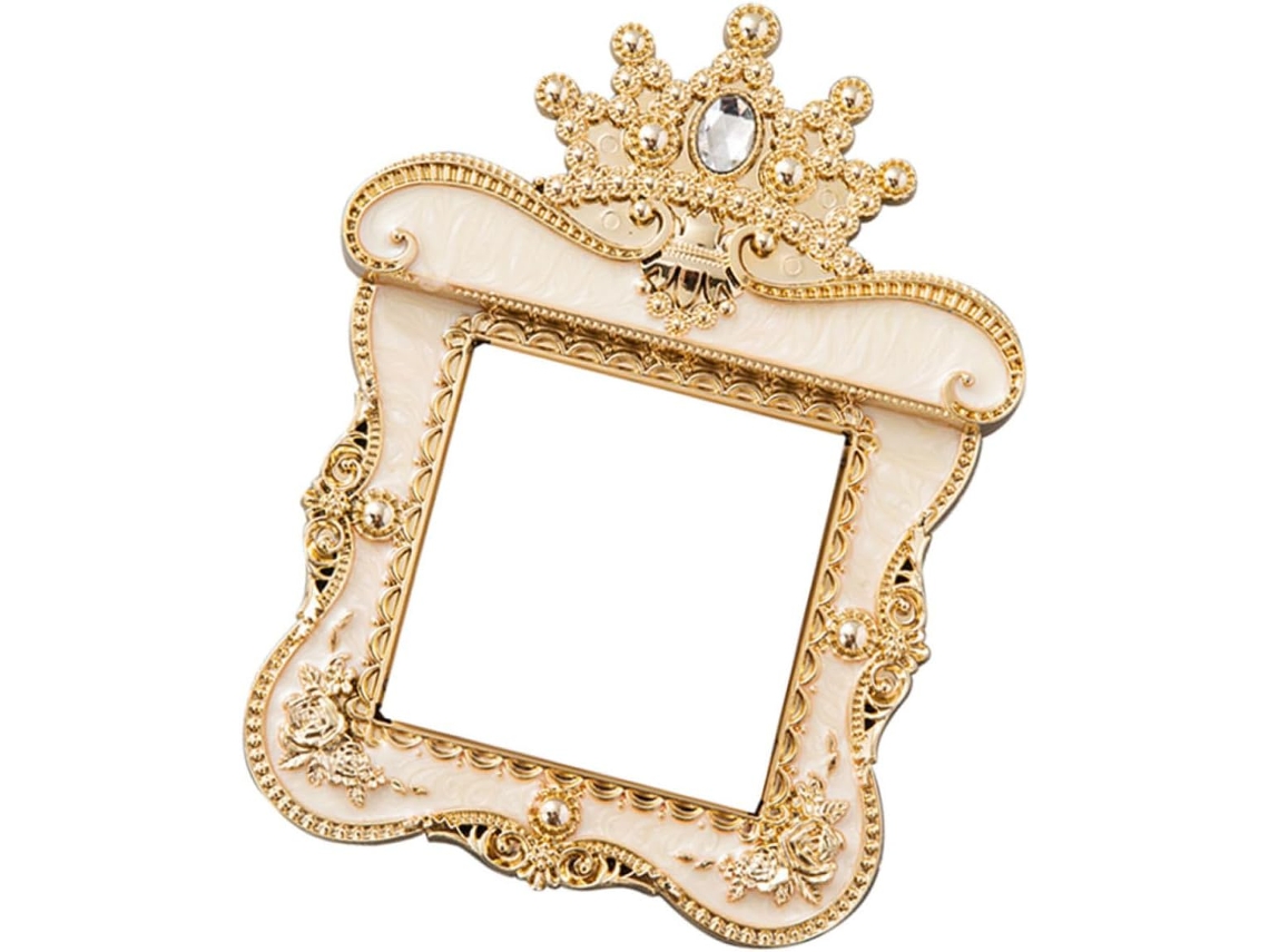 Revestimento De Parede Decorativo 8,7x8,9 Em Acrílico Com Strass Dourado, Autoadesivo.
