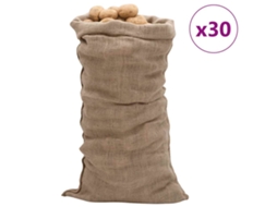 Vidaxl Sacos De Juta 30 Pcs 65x135 Cm 100% Juta 220 Gsm