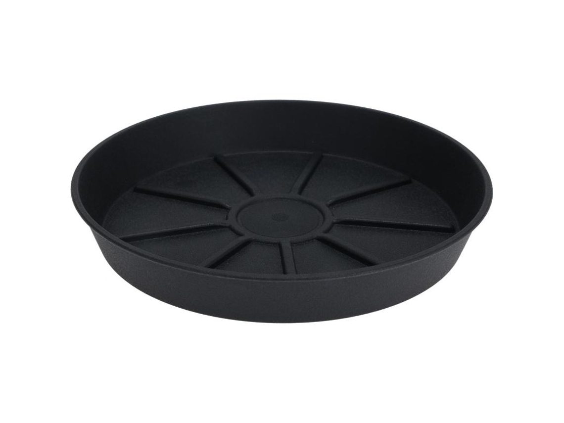 Pires para vaso de flores de plástico IPAE-PROGARDEN Antracite 18 cm