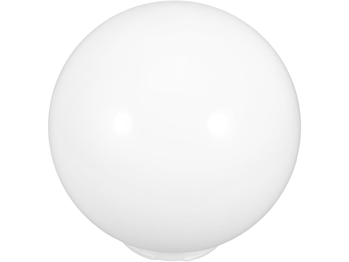 Abajur Esférico Para Exterior Com 30 Cm De Diâmetro Em Acrílico Branco Leitoso Com Proteção À Prova D'água.