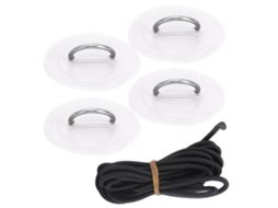 Tiras Elásticas Com Fivela, 4 Unidades, Branco, Para Fixação