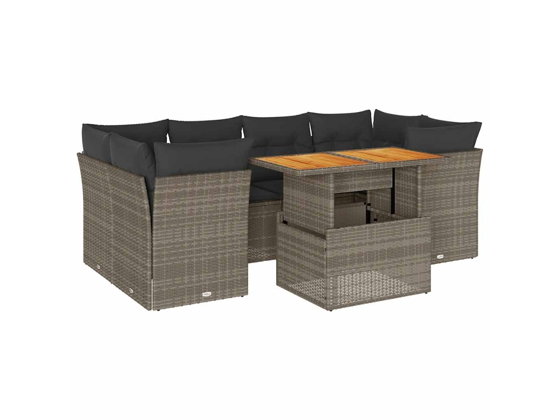 Garden Sofa Set, Garden Sofa Sets Vidaxl Cinzeto Rattan / Vime (n/a)