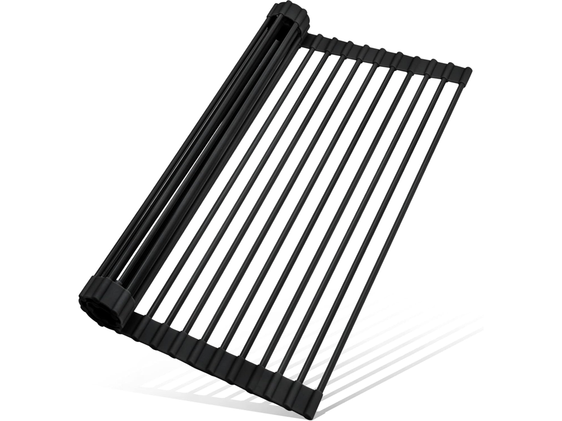 (preto) Escorredor Louça Enrollável 52 Cm