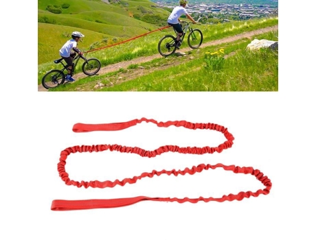 Corda para reboque de bicicleta - VINGVO - Robusto e ajustável - Nylon - 250x2,5cm - Carga de ruptura 250 kg VINGVO