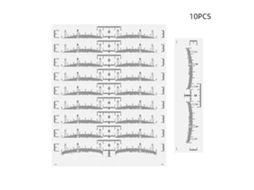 10pcs Régua De Sobrancelha Descártavel Stencil Microblading Kit Forma De Sobrancelha Para Suprimentos Microblading