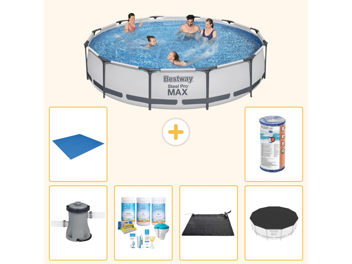 Bestway Piscina Bestway Steel Pro Max Redonda - 366x76 Cm - 7-peças S21682