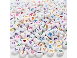 Conjunto De Contas De Plástico Com Letras Da Creativ Company, 7 Mm, Multicoloridas, 200 G