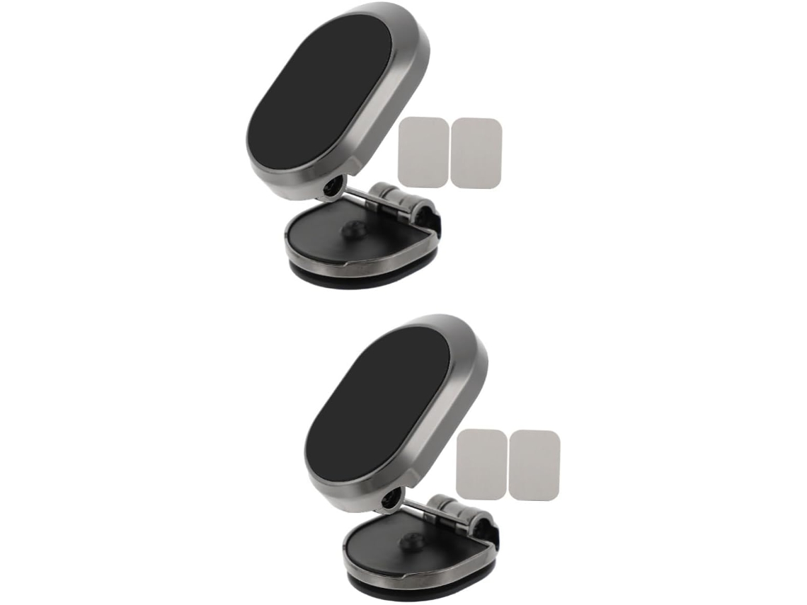 Conjunto De 2 Suportes Magnéticos Adesivos Universais Para Celulares Para Painel De Carro.