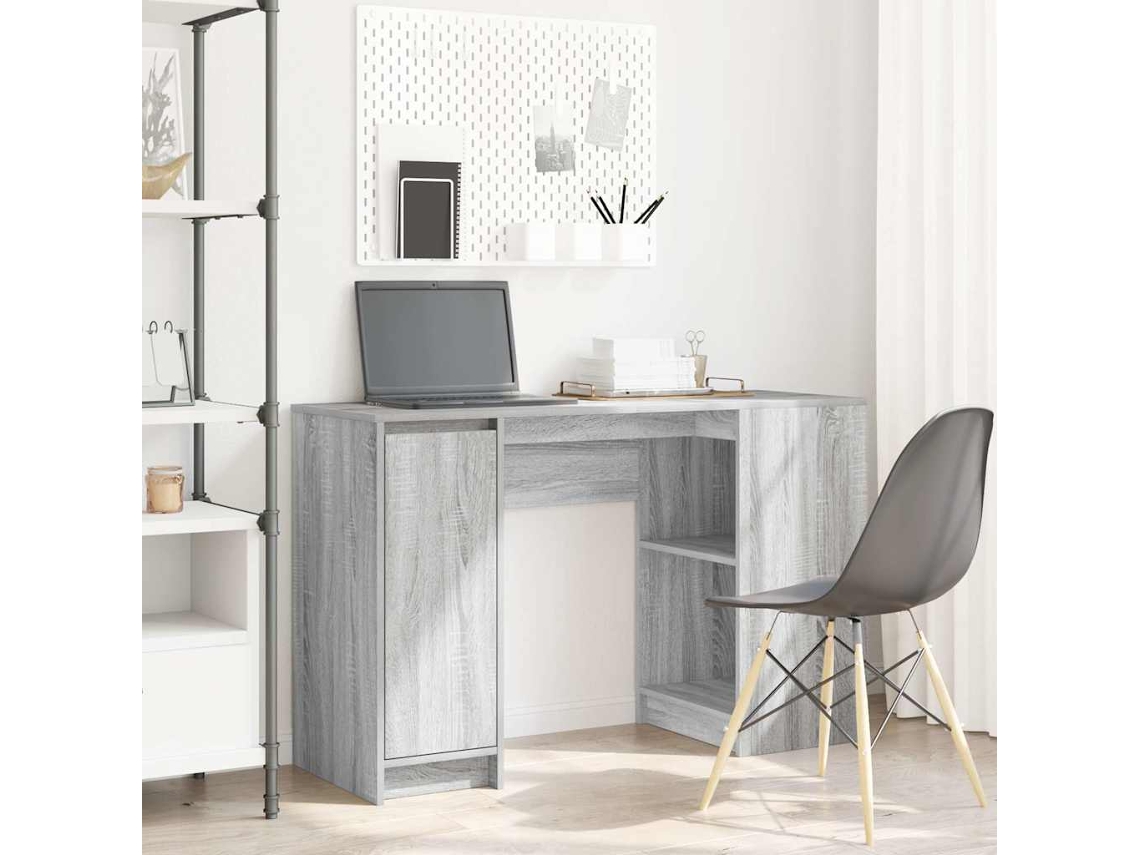 Vidaxl Secretária 120x42x76 Cm Derivados De Madeira Cinzento Sonoma