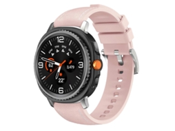 Pulseira Híbrida De Silicone E Couro Para Samsung Galaxy Watch8 / Watch8 Classic