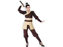 Fato de Mulher ATOSA guerreiro chinês castanho (Tam: XS/S)