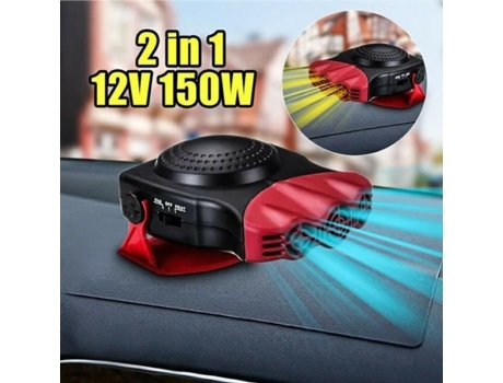 2 em 1 12V 150W Auto Car Aquecedor Ventilador de aquecimento portátil com alça giratória Descongelador de pára-brisa IFCOW