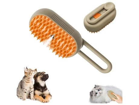 Escova De Pelos Para Animais Escova Cachorro Gato Elétrica Vapor Cabo Rotativo Design Inovador Kkcvv
