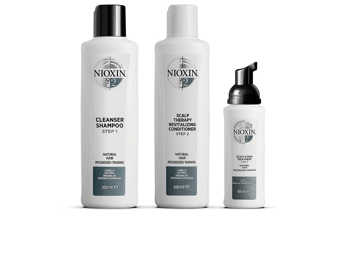 Sistema 2 Kit de Tratamento para Cabelo Natural com Perda de Densidade NIOXIN 3 peças
