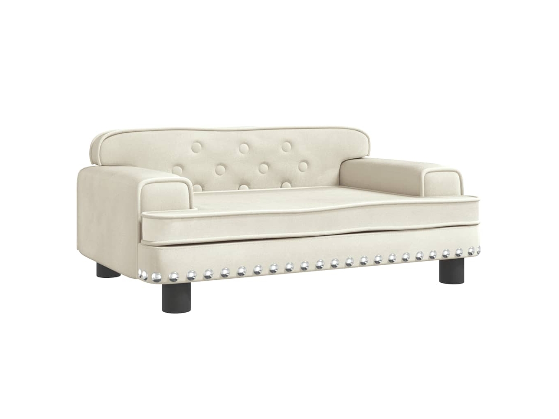 Kids Sofa, Kids Sofas Vidaxl Creme Veludo (70 X 45 X 30 Cm)