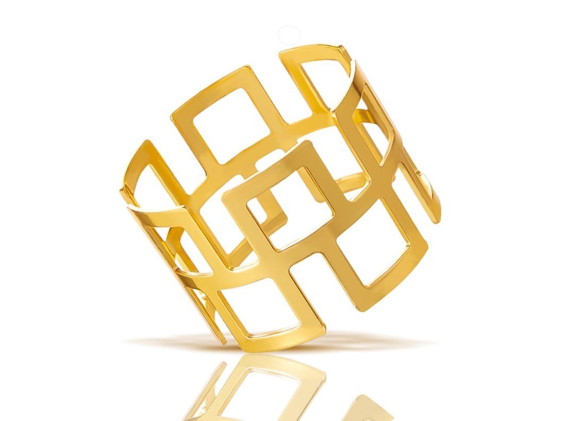 12 Anéis Para Guardanapos De Metal Dourado Com Design Oco Simples Para Mesa De Festa E Lar