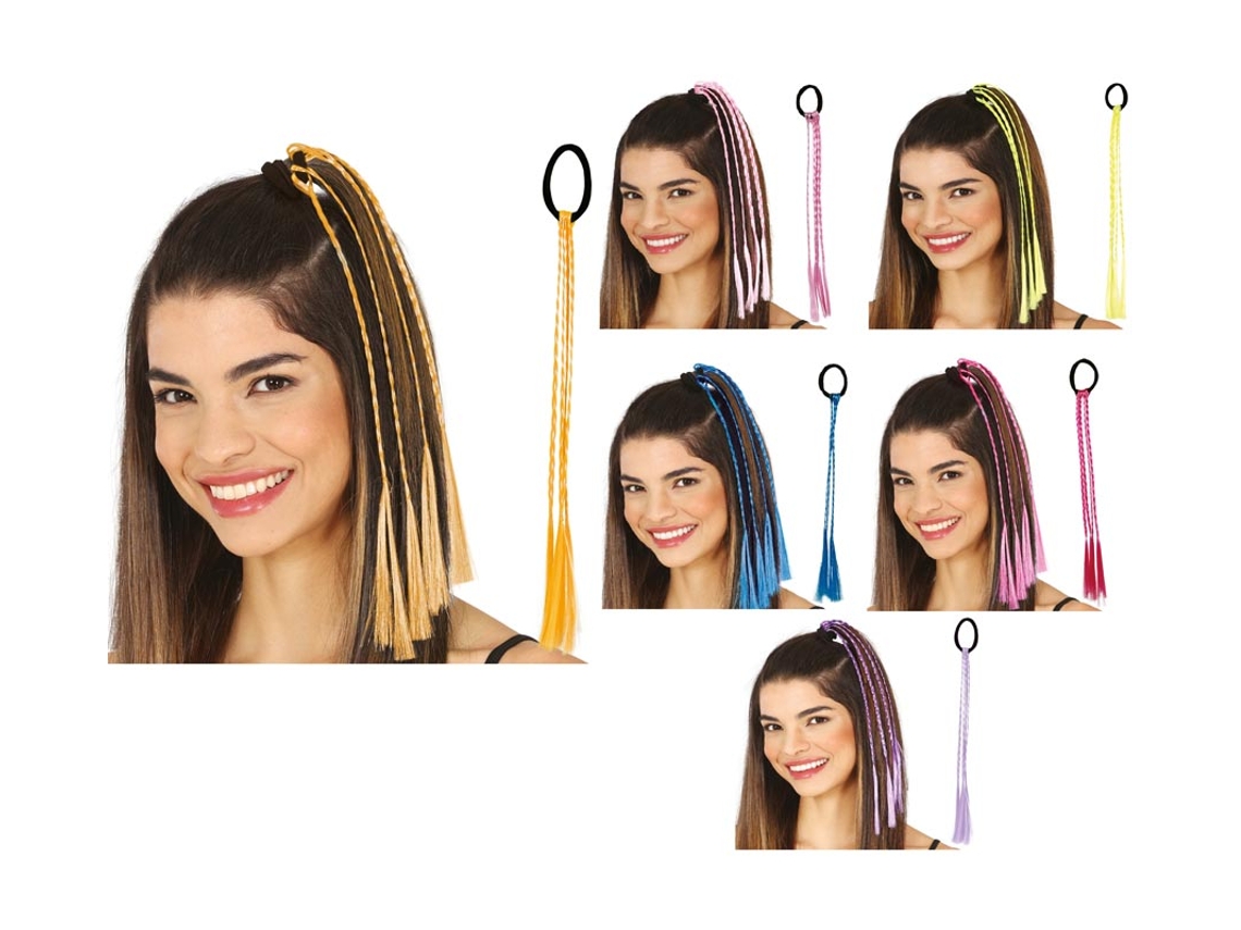 3 tranças de 35 cm em várias cores