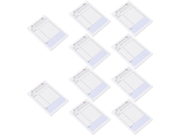 Blocos-notas Carnet Portable Planning Hebdomadaire 10pcs Em Papel Branco, Simples E Genérico