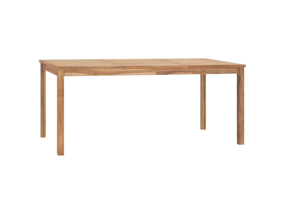Vidaxl Mesa De Jantar Para Jardim 180x90x77 Cm Madeira Teca Maciça