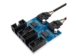 Cabo Divisor Usb 2.0 Interno 1 A 4 Akasa Expande Um Conector 30 Cm