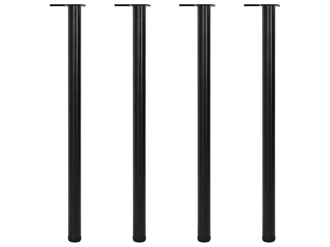 Table Leg, Table Legs Vidaxl Preto Ferro (1100 Mm)