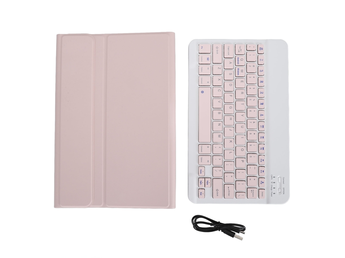 Raum-capa Com Teclado Bluetooth Removível Para Xiaomi Mi Pad 6/6 Pro 11 Polegadas 2023 Rosa Pu