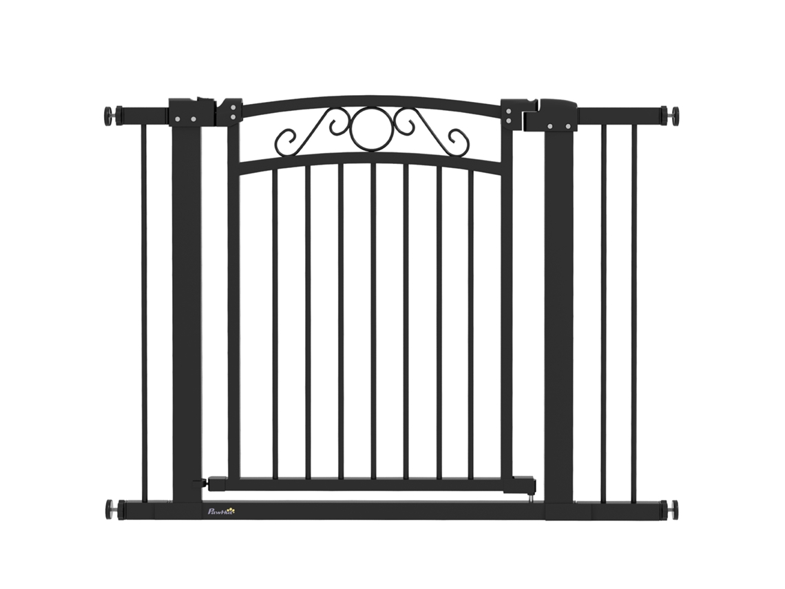 Extensível 76-102 Cm Guarda Com 2 Extensões Negro Guarda De Proteção