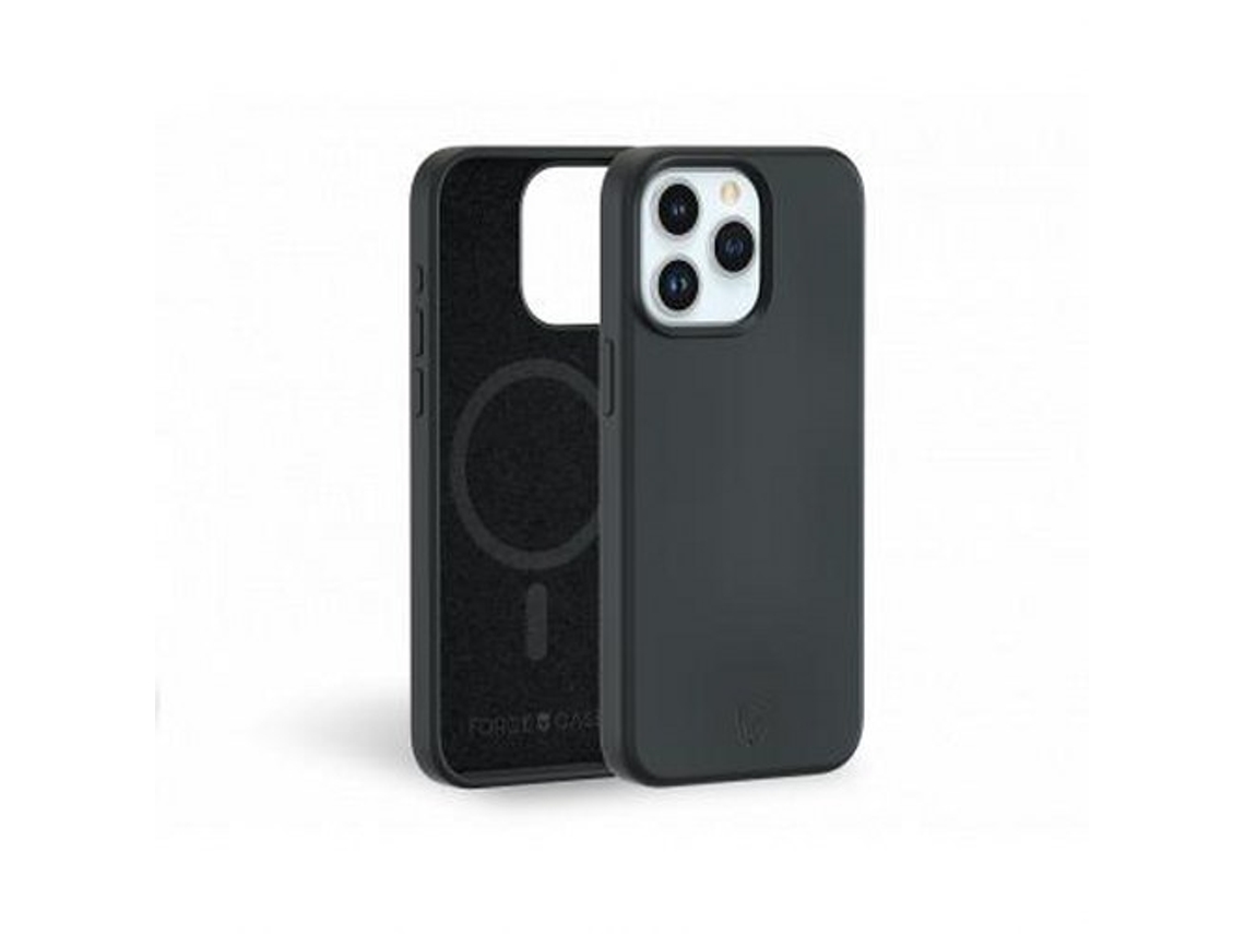 Capa para iPhone 15 Pro Max FORCE CASE Silicone Preto .
