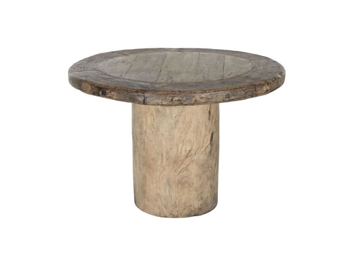 Mesa De Jantar Em Madeira De Teca - Home Esprit - 110x110x76 Cm - Multicolorido - Robusto - Design Moderno