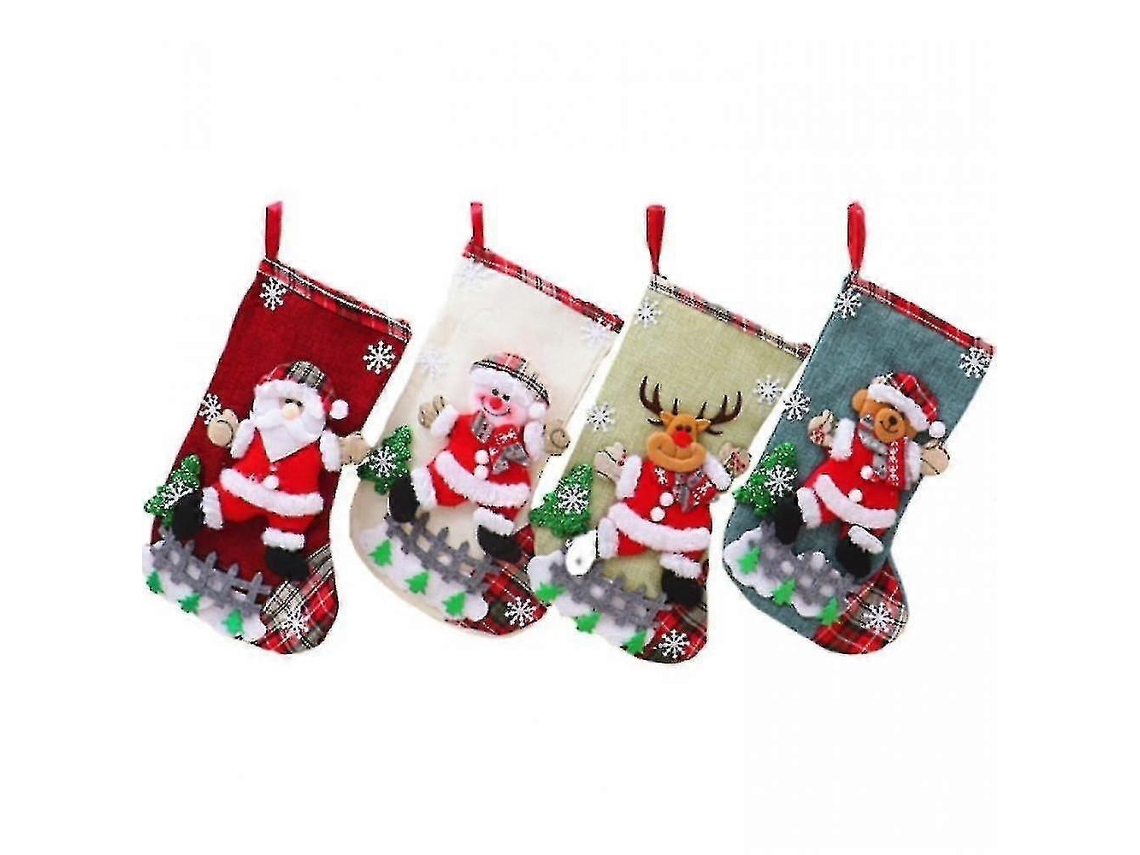 Sacola De Presente Para Meias De Natal , Sacola De Doces, Enfeite De Natal, Pingente, Meias Olysi Shop (cerveja)