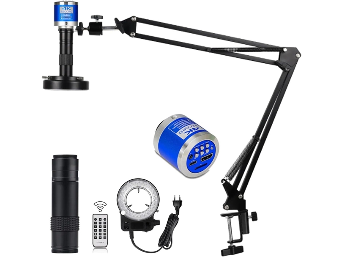 Microscópio Industrial Full Hd 1080p 4k para Soldagem de Placas de Circuito Impresso e SFUSHOS
