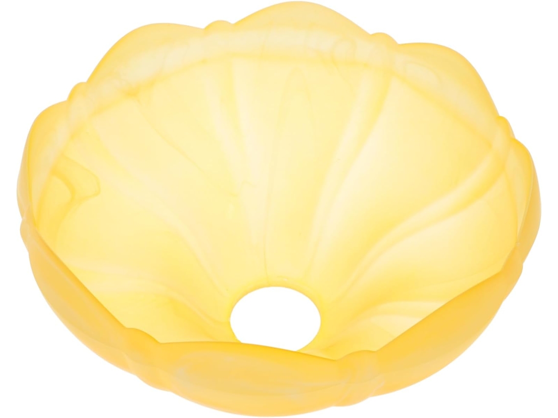 Protetor de Luz de Teto para Luminária Pendente em Suporte de Vidro Laranja Transparente SFUSHOS